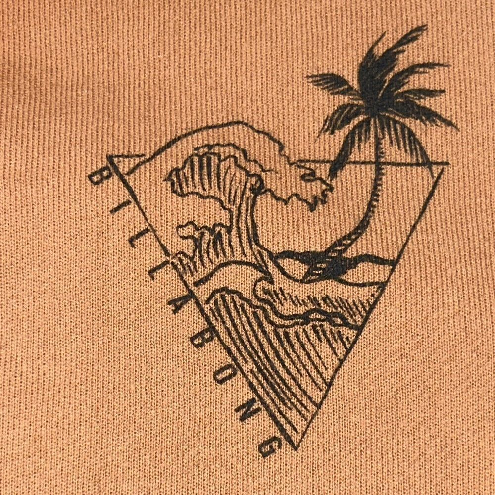 Billabong Peach Hoodie with Black Logo - Picture 4 of 16